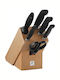 Zwilling J.A. Henckels Four Star Messerset mit Sockel aus Edelstahl 7-tlg