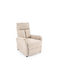 Houston 2229 Relax Swivel Armchair Cream 90x79x75cm