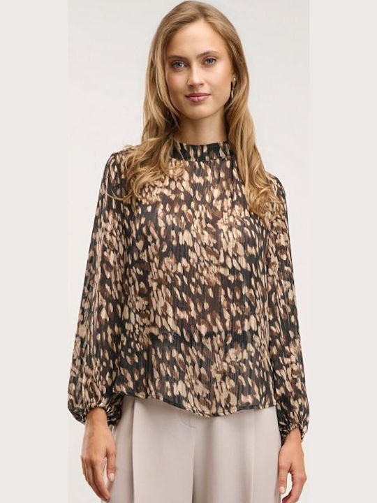 Γυναικεία Μπλούζα Animal Print Καφε
