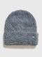 Women's Knitted Beanie in Grey
