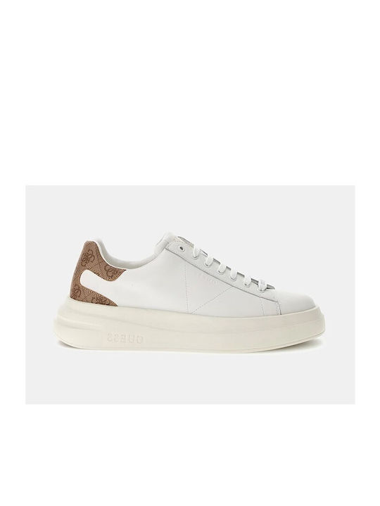 Guess Elba Ανδρικά Sneakers Λευκο