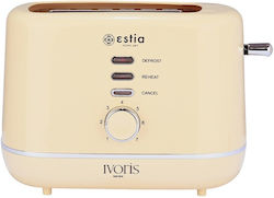 Estia 06-20880 Toaster 2 Schlitze 850W Beige