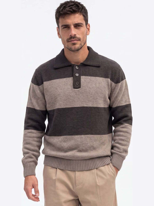 Ben Tailor Polo Πουλόβερ Καφε