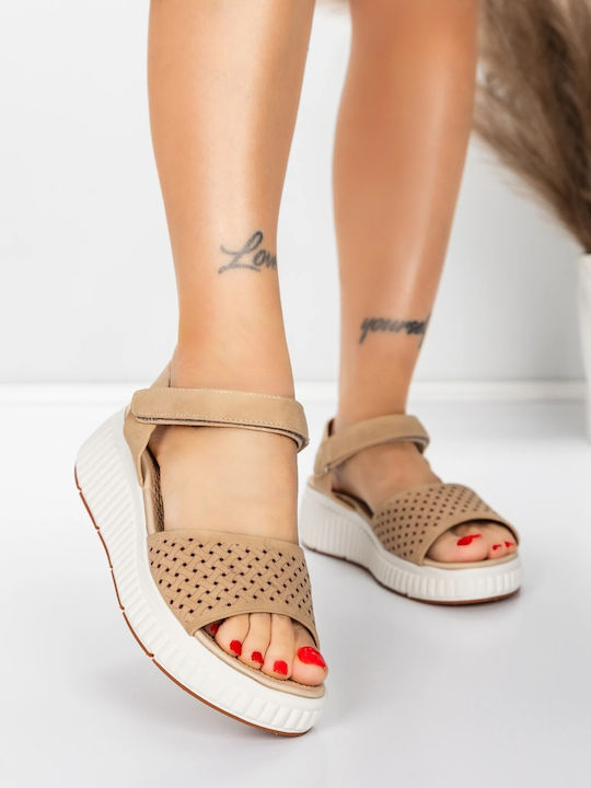 Beige Women's Summer Platforms
