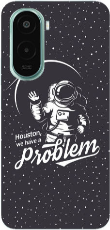 Прозрачен силиконов TPU калъф Houston We Have A Problem за Xiaomi Poco M7