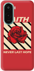 Husă din Silicon TPU Roșie Xiaomi Poco M7 Faith Never Last Hope Husă din Silicon TPU Roșie Xiaomi Poco M7 Faith Never Last Hope