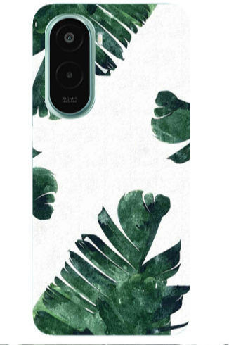 Xiaomi Poco M7 Green Line Transparent Silicone Tpu Θήκη
