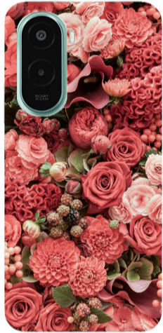 Transparente TPU-Silikonhülle Xiaomi Poco M7 Rose Festival