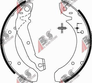 Brake Shoes Hyundai Sonata 88-96 5830231020