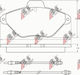Челюсти за спирачки Citroen Xantia 93-01 Сензор 21632.16.3