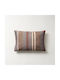 Gofis Home Διακοσμητική Μαξιλαροθήκη Neoma Stripe από Βελούδο Gold Beige 45x30εκ.