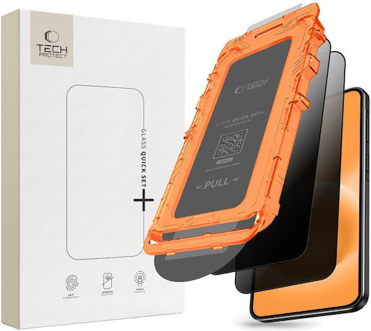 Поверително стъкло Tech-Protect Quick Set Spy+ 2 броя Galaxy A18 4g 5g Privacy 5906302343539