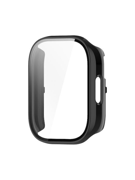 Husă De Protecție Rigidă Cu Sticlă Călită Integrată Xiaomi Redmi Watch 5 Lite Neagră