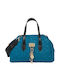 Petrolblaue Damen-Schultertasche