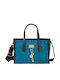 Petrolblaue Damen-Schultertasche