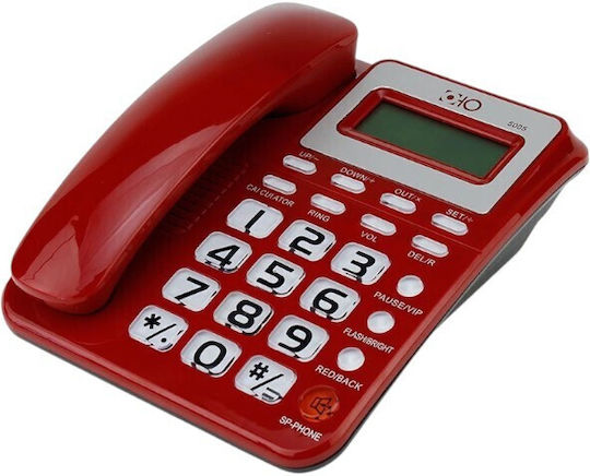Oho-5005 Corded Office Phone for Seniors Red 693553_r