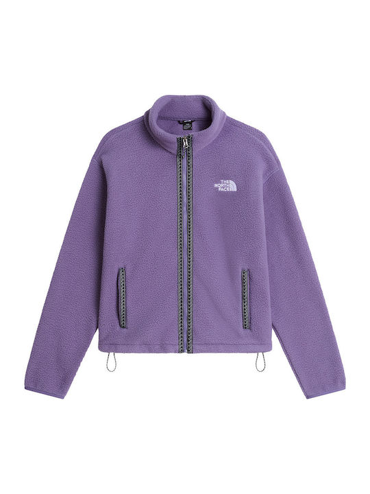 Full-Zip Fleece Women's Cardigan Purple