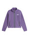 Full-Zip Fleece Women's Cardigan Purple