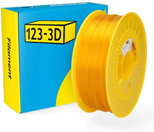 PCTG 3D-Drucker-Filament 1,75 mm Transparent Gelb 1 kg