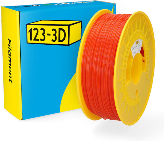 PCTG 3D Printer Filament 1.75mm Transparent Orange 1kg