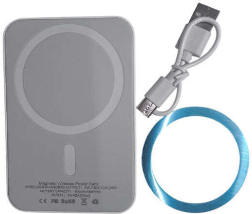 Takemore Мини Външна батерия 10000mAh 15W Бяла