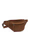 Herren Leder Gürteltasche Braun