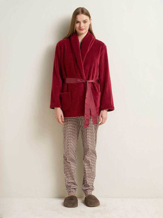 Vamp Winter Women's Robe Red Karanda