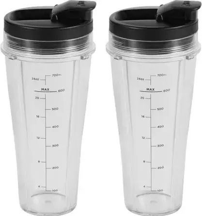Set 2 Ninja-compatible Plastic Containers Cb100 Cb350 Bn495 Bn750 Bn800