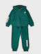 Kids Sweatpants Set With Jacket With Top Green
