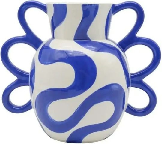 Que Rico Vaz Ceramic Crazy Curves Alb 22x14xÎ18cm Que Rico Vaz Ceramic Crazy Curves Alb 22x14xÎ18cm