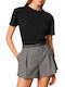 Damen-T-Shirt Schwarz