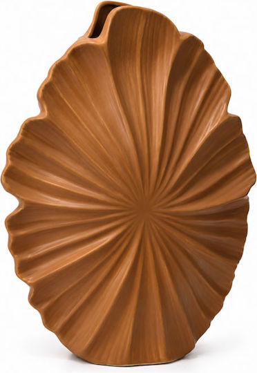 Karvounis Decorative Ceramic Vase Orange 26x10xH37cm