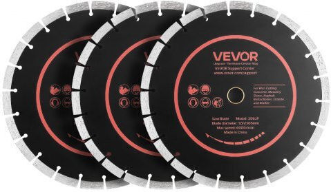 Vevor Диск за Рязане на Строителни Материали 306 mm 3 бр.