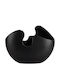 Eurolamp Ceramic Black Plant Pots 22.8x11.8x17.2cm 2pcs