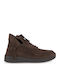 Damen-Stiefeletten aus braunem Wildleder