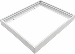 Λευκό Πλαίσιο Εξωτερικής Τοποθέτησης Panel 60x60 Evivak Evivak-111395 Evivak-111395