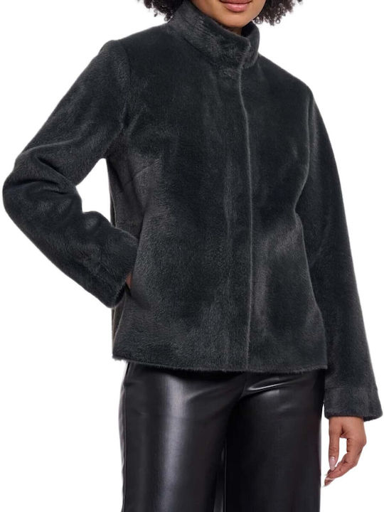 Short Women's Fur Urban Teal