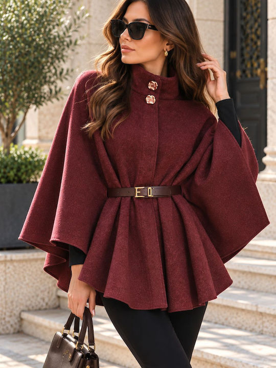 Damen Cape Bordeaux Oversized