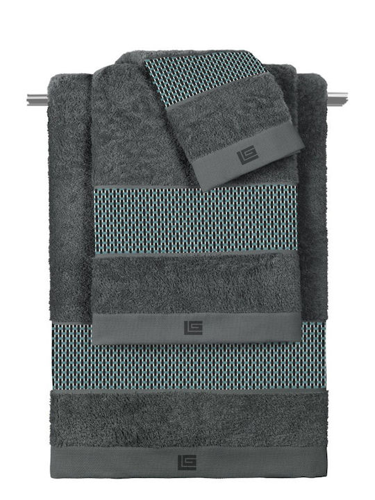 Guy Laroche Celestia Aqua-Anthracite Bath Towel...