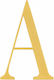 Acrylic Cake Topper Letter A Gold Model 9 Cm Lumea