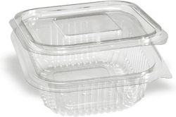 Plastic PET Container with Attached Lid 250cc 10 Pieces