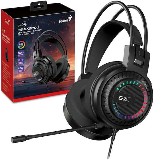 HS-GX570U Over-Ear-Gaming-Headset mit USB-Anschluss