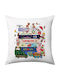 Xmas Classic Movies Sofa Pillow 40x40cm Filling Included