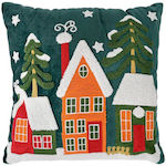 Fylliana Weihnachtliches Dekokissen Grün 43x43 cm