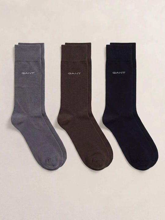 Gant Șosete Bărbați Gri-Maro-Negru 3Pack
