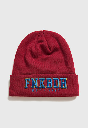 Men's Knitted Beanie in Red