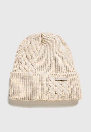 Men's Knitted Beanie in Beige