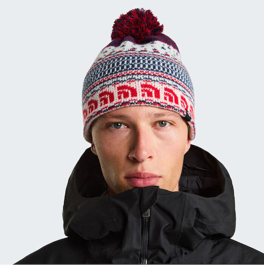 Cabin Pom Pom Beanie Unisex Knitted Beanie in White