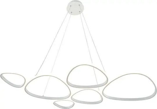 Domoletti White LED Pendant Ceiling Light with Natural White Light