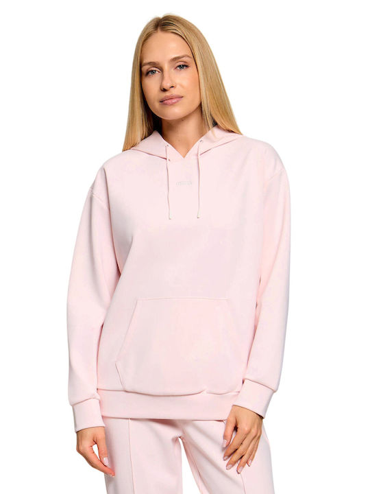 Athleisure W Дамски Суитшърт с Качулка Розов